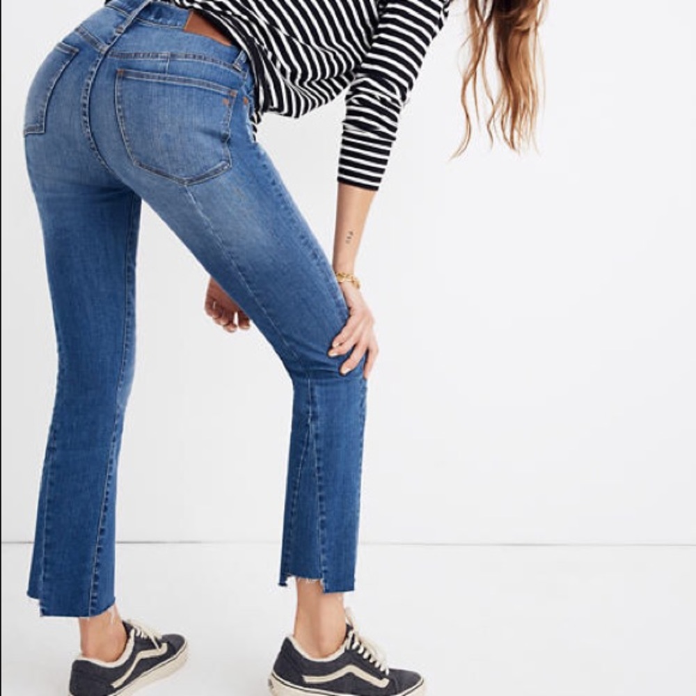 MADEWELL Cali Demi Boot Jeans Back SeamNWT Size 26 - Picture 4 of 5